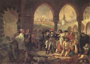 Baron Antoine-Jean Gros Bonaparte Visiting the Plague-Stricken at Jaffa on 11 March (mk05) china oil painting reproduction